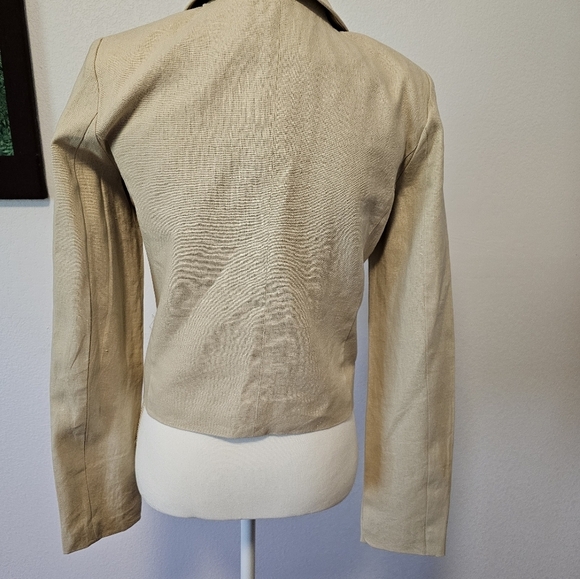 Jason Wu Khaki Linen Blazer Women's Size Small NWT - Picture 12 of 12